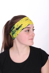LETNÍ sportovní čelenka žlutá