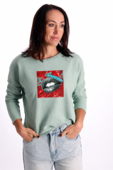 Oversize mikina –MÁM CHUŤ ZLOBIT